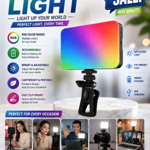 Portable RGB LED Video Light β Rechargeable