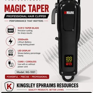 WMARK Magic Taper Professional Hair Clipper