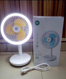 DP-7832 LED Light Rechargeable Portable Fan (4000mAh)