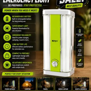 Rechargeable LED Emergency Light – Camping & Power Outage Backup