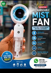 DP Rechargeable Mist Fan