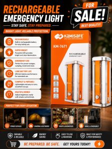 Kamisafe KM-7671 Rechargeable Emergency Light