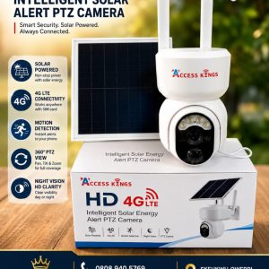 Access Kings HD 4G LTE Intelligent Solar Alert PTZ Camera β 360Β°, Night Vision