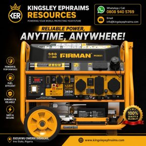 Firman P03631 Petrol Generator – 4550W Starting / 3650W Running (CO Alert)